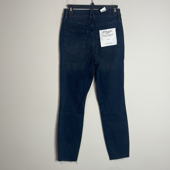Good American | Good Waist Crop Deep Indigo Jeans Size 6 NWT - Picture 5 of 6